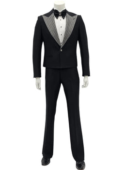 Mens 1920s Style Black and Silver Tail Tuxedo – Classic Aristocratic Look