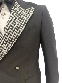 Black Tail Tuxedo - Tailcoat - 1920s Black and Silver