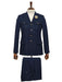 Mens Giovanni Testi 2 Piece Slim Fit Suit in Dark Blue – Classic 4 Button Notch Lapel Dress Suit