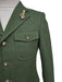 Mens Giovanni Testi Slim Fit Green Suit – 2 Piece 4 Button Formal Suit with Notch Lapel