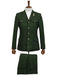 Mens Giovanni Testi Slim Fit Green Suit – 2 Piece 4 Button Formal Suit with Notch Lapel