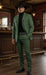 Mens Giovanni Testi Slim Fit Green Suit – 2 Piece 4 Button Formal Suit with Notch Lapel