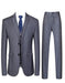 Gangster Suit - 1920 Suit - Pinstripe Suit - Vested Suit Grey