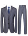 Gangster Suit - 1920 Suit - Pinstripe Suit - Vested Suit Grey