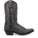 Laredo Garrett Black Distress Leather Snip Toe Boots for Men