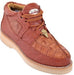 High Top Exotic Skin Authentic Genuine Skin Italian Tennis Dress Sneaker Shoes For Men Los Altos Cognac Genuine Crocodile ~ World Best Alligator ~ Gator Skin With Smooth Ostrich Casual Shoes Mens Ostrich Skin Shoes
