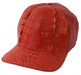 Genuine Ostrich World Best Alligator ~ Gator Skin Exotic Skin Baseball Cap Rojo