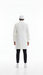 Mens Cashmere & Wool White Double Breasted Overcoat ~ Car Coat