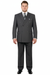 Mens Classic Wool Feel Double Breasted Suit in Heather Grey