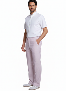 Big And Tall Seersucker Pants For Men - Lavender