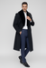 Mens Full Length and Cashmere Overcoat - Winter Topcoats - Black Coat