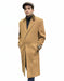 Chesterfield Camel Overcoat With Brown Velvet Collar - Cashmere Blend Topcoat - Full Length Overcoat