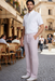 Big And Tall Seersucker Pants For Men - Lavender