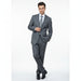 Men's Grey Tonal Shadow Stripe ~ Pinstripe 2-button 2 Piece Suits - Two piece Business suits Suit