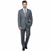 Men's Grey Tonal Shadow Stripe ~ Pinstripe 2-button 2 Piece Suits - Two piece Business suits Suit