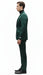 Mens Single Breast Suit Green - Sateen Shiny Fabric Metallic Fabric - Sharskin