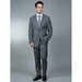 Men's Grey Tonal Shadow Stripe ~ Pinstripe 2-button 2 Piece Suits - Two piece Business suits Suit