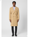 Men's Dress Coat Wool Blend Double Breasted Camel Back Vent Peak Lapel Overcoat Bronze Color Alberto Nardoni Collection