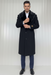 Mens Full Length and Cashmere Overcoat - Winter Topcoats - Black Coat
