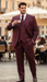 Men's Gangster Bold PinStripe Stripes Chalk Pinstripe Vested 3 Piece Fashion Suit 1920;s 30s Fashion in 10 Colors Collection For August/1/2021