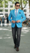 Men'S Aqua ~ Turquoise Color 2 Button 2 Piece Blazer