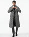 Houndstooth Overcoat - Black and White Checker And Real Wool Fabric Topcoat By Alberto Nardoni