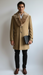 Men's Camel Three Button  Full Length Overcoat Men's Carcoat - Car Coat Mid Length Three quarter length coat