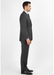 Men'S 2 Piece 100% Executive Suit - Charcoal With Silver Stripe ~ Pinstripe - 100% Percent Wool Fabric Suit - Worsted Wool Business Suit