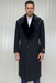 Mens Full Length and Cashmere Overcoat - Winter Topcoats - Black Coat