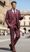 Men's Gangster Bold PinStripe Stripes Chalk Pinstripe Vested 3 Piece Fashion Suit 1920;s 30s Fashion in 10 Colors Collection For August/1/2021