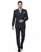 High Quality Dark Navy Blue Suit For Men & Chalk Bold White Pinstripe Double Breasted  100% Poly-Ray Suit