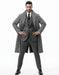 Houndstooth Overcoat - Black and White Checker And Real Wool Fabric Topcoat By Alberto Nardoni