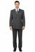 Mens Classic Wool Feel Double Breasted Suit in Heather Grey
