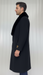 Mens Full Length and Cashmere Overcoat - Winter Topcoats - Black Coat