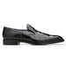 Belvedere Genova Men's Genuine Alligator Black Slip-On Loafer