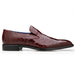 Belvedere Genova Burgundy Alligator Slip-On Loafer for Men