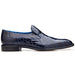 Men's Belvedere Genova Navy Alligator Slip-On Loafer