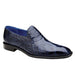 Men's Belvedere Genova Navy Alligator Slip-On Loafer
