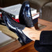 Men's Belvedere Genova Navy Alligator Slip-On Loafer