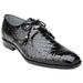 Belvedere Lago Black Genuine Alligator Men's Dress Shoes