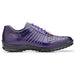 Belvedere Astor Genuine Crocodile & Calfskin Purple Sneakers
