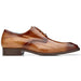 Belvedere Italo Genuine Eel Skin Men's Loafers in Antique Camel