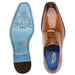 Belvedere Italo Genuine Eel Skin Men's Loafers in Antique Camel