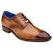 Belvedere Italo Genuine Eel Skin Men's Loafers in Antique Camel