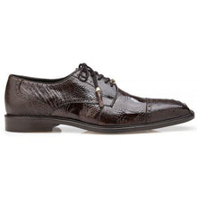 Belvedere Batta Chocolate Brown Ostrich Leather Dress Shoes
