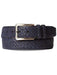 Men's Genuine Suede Satin Nickle Buckle Blue Skin Handmade Belt