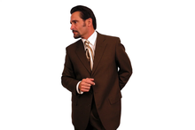 Gianni Brown Super 120's Cheap Priced Business Suits Clearance Sale Available in 2 or Three ~ 3 Buttons Style Regular Classic Cut