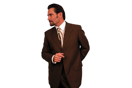 Gianni Brown Super 120's Cheap Priced Business Suits Clearance Sale Available in 2 or Three ~ 3 Buttons Style Regular Classic Cut
