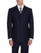 Giorgio Fiorelli Men's Dark Navy 2-Piece Double Breasted Modern Fit Suits Peak Lapel Suit - Dark Blue Suit Color