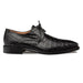 Giovane Fuscus Cap Toe Derby Black Crocodile Shoes By Mezlan Made In Spain Brand